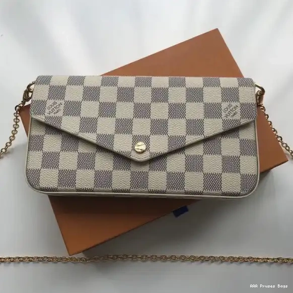 AAA Pruses Bags Vuitton Damier Pochette Louis N63106 Bag Felicie 0701